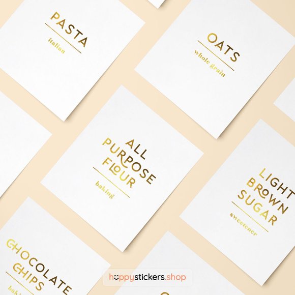 36 Labels • Glorich Minimalist Pantry for Kitchen Storage • Organization Labels - Picture 10 of 17